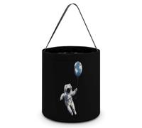 Astronaut Holding An Earth Balloon Halloween Tricking Or Treating Bag