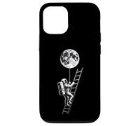 Astronaut Holding Earth Balloon Black and White Space Art Case for iPhone 12/12 Pro