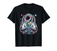 Astronaut Holding Earth Cosmic Space Science T-Shirt