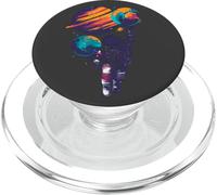 Astronaut Holding Planets | Colorful Space Art | Galaxy Art PopSockets PopGrip for MagSafe