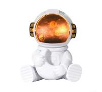 Astronaut Humidifier For Bedroom And Office Use With Silent Operation And Large Mist Volume Usb Powered Desktop Moisturizer In White Color With Dual Spray Modes For Home Improvement(B)