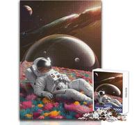 Astronaut in A Bubble 1000 Piece Puzzle For Adults Play And Learn Smart Activity Unique Heartfelt Celebration Gift Size 38x26cm