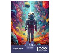 Astronaut in Cosmic Flow 1000 Piece Adults Puzzle Kids Age Games Gifts Birthday Difficult Impossible Challenge High Difficulty 38x26cm/1000pcs