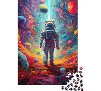 Astronaut in Cosmic Flow Extra-Thick Cardboard DIY Jigsaw Puzzle 12+ Adults Kids Fun Challenging Family Game Beautiful Home Wall Decoration 70x50cm/1000pcs