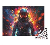 Astronaut in Fire 1000pc Jigsaw of Eco-friendly Board Colourful Jigsaws As A Fun And Challenging Family Game for Collectible Art 38x26cm/1000pcs