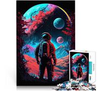 astronaut in outer space1000 teenager Pieces Jigsaw Puzzle Train your brain and hands is ideal as a gift for the whole family 38x26cm