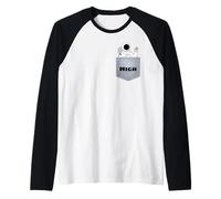 Astronaut in Pocket Outer Space Lover Raglan Baseball Tee