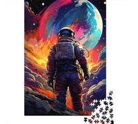 Astronaut in Space 1000 Piece Thickened Jigsaw Puzzle Grown-Ups Easy Store Relaxation Hobby Engaging Brain Teaser 38x26cm/1000pcs