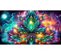 Astronaut in space with planets and stars Recycled Paper Jigsaw Puzzle 1000 Piece - Fun Present & Great Gift Idea for Adults 75x50/1000pcs