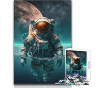Astronaut in The Ocean 1000 Piece Jigsaws for Teenagers Logical Thinking Development Game Great Gift for Meaningful Moments Size 50x75cm