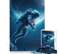 Astronaut in The Ocean Jigsaw Puzzles for Adults1000 Pieces Improve Memory Cozy Relaxation Laser Cut Fine Xmas Gift (50X75CM)