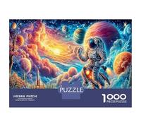 Astronaut Interstellar Jump Scene 1000pc Jigsaw - Recycled Paper & Impossible Puzzle Cosmic Adventure View - for Puzzle Enthusiasts 38x26cm/1000pcs Gift for Men & Women