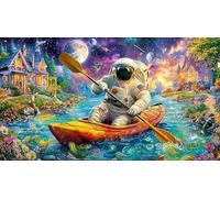 astronaut Jigsaw Puzzles for Adults: 1000-Piece Recycled Cardboard Decoration 75x50cm/1000pcs