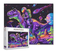 Astronaut Jigsaw Puzzles for Adults 1000 Pieces, Luminous Jellyfish Art Jigsaw 20 x 27 Inch Colorful DIY Craft Puzzles for Home Decoration Gifts, Family Puzzle Perfect for Game Nights