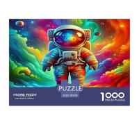 Astronaut Jigsaw Puzzles for Adults Gifts 1000 Piece Fun Challenging Home Decoration Brainteasing Spaceman Jigsaw Puzzle for Adults And Kids 70x50cm/1000pcs