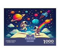 Astronaut Jigsaw Puzzles Puzzle for Adults Kids. 1000 Piece Great Gifts Challenge Toy Educational Game Home Decoration for Educational Games Gifts 52x38cm/1000pcs