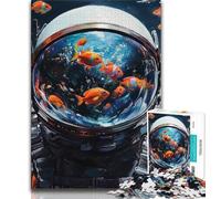Astronaut JigsawPuzzle 1000 Pieces for Adults,Family Game Stress Reliever Difficult Challenge Secret Santa Gifts 38x26cm