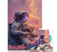 Astronaut JigsawPuzzle 1000 Pieces for Adults,Family Game Stress Reliever Difficult Challenge Secret Santa Gifts 38x26cm