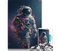 Astronaut JigsawPuzzle 1000 Pieces for Adults,Toys Educational Games Stress Relieving Suitable for Desktop Decoration (38x26cm)