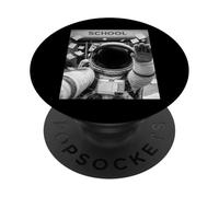 Astronaut Last Day Of School Summer Break Funny Meme Selfie PopSockets Adhesive PopGrip