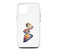 Astronaut Launch Moon Space Rocket Galaxy Exploration Case for iPhone 12/12 Pro