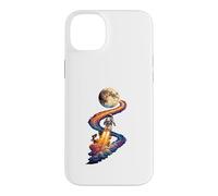 Astronaut Launch Moon Space Rocket Galaxy Exploration Case for iPhone 14 Plus