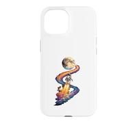 Astronaut Launch Moon Space Rocket Galaxy Exploration Case for iPhone 15