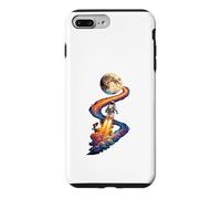 Astronaut Launch Moon Space Rocket Galaxy Exploration Case for iPhone 7 Plus/8 Plus