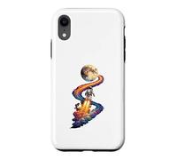 Astronaut Launch Moon Space Rocket Galaxy Exploration Case for iPhone XR