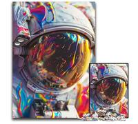 Astronaut Look Distance1000 Piece Jigsaw Puzzles for Adults Puzzles for Adults Challenging DIY Brain Teaser for Teenagers 1000 PCS(38x26cm)