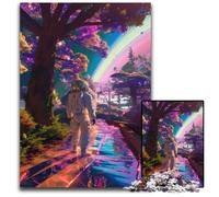 Astronaut Look Sky SpaceJigsaw Puzzles for Adults 1000 Piece Jigsaw Puzzles for Adults Challenging Brain Teaser Family Activity Home Decor
