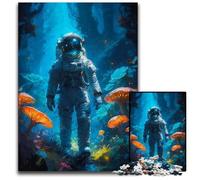 Astronaut Lost in ForestPuzzle 1000 Pieces Jigsaw Jigsaw Puzzles for Adults Challenging DIY Brain Teaser for Teenagers 1000 PCS(38x26cm)