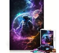 Astronaut Lost in Space Jigsaw Puzzle for Teenagers 1000 Pieces Brain Stimulation Cozy Relaxation Premium Cut Perfect Present (50X75CM)