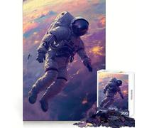 Astronaut Lost in Space Jigsaw Puzzles for Adults 1000 Mind Exercise Stress Free Fun Crisp Edges Thoughtful Gift (50X75CM)