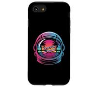 Astronaut Lost In Space Retro Sunset Palm Trees Case for iPhone SE (2020) / 7/8