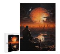 Astronaut Lost on Planet, 500 PCS Wooden Brain Teaser for Adults, Winter Activity Gift, for Mindful Indoor Entertainment
