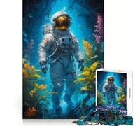 Astronaut Magical Place Jigsaw Puzzle 1000 Piece Enhance Recall Stress Free Fun Precision Cut Warm Xmas Gift (50X75CM)