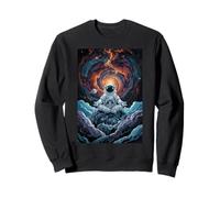 Astronaut Meditates In Space Journey To Inner Cosmos Dream Sweatshirt