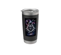 Astronaut Meditating Outer Reaches Design Stainless Steel Insulated Tumbler