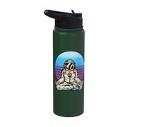 Astronaut Meditation Mindfulness Space Exploration Cosmic Stainless Steel Insulated Water Bottle