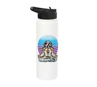 Astronaut Meditation Mindfulness Space Exploration Cosmic Stainless Steel Insulated Water Bottle