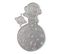 Astronaut Metal Cutting Dice Stencil Scrapbooking Album Stamp Paper Card Shape Embossed Decoration Craft