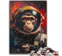 Astronaut Monkey Puzzles for Teenagers 2000 Pieces,Staycation Kill Time Every Piece Is Unique - Challenging Family Fun Game (70X100cm)