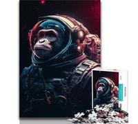 Astronaut Monkey Puzzles for Teenagers Teens 2000pc Puzzle,Brain Teaser Game Wall Decoration Unique Birthday And Xmas Gifts 70x100cm