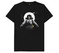 Astronaut Monkey Space Kids Womens Mens T Shirt XL Black