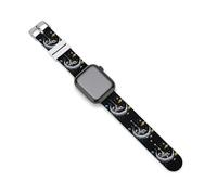 Astronaut Moon Swing Planets Spacees Galaxy Watch Band Compatible with Apple Watch Silicone Watch Straps Replacement Straps