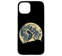 Astronaut Mountain Biker Moon Space Cool Mountain Biking Case for iPhone 15 Plus