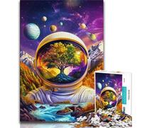 Astronaut Mountains Jigsaw Puzzles for Adults 1000 Piece Puzzle,Educational Games Home Decoration Deal As Gifts for The Whole Family (50x75cm)
