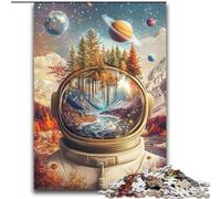 Astronaut Mountains JigsawPuzzle 2000 Pieces for Teenagers, Challenging Game And Family Play Parent-child Interaction (70x100cm)
