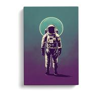 Astronaut Of The Future Canvas Print | Gallery Wrapped 30mm Frame Wall Art | 30x20 inches | Ready to Hang | Modern Space Picture | Living Room Bedroom Lounge Office
